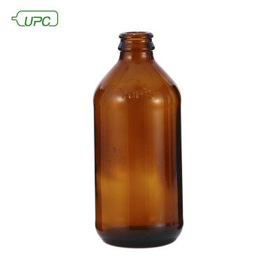 300ml malaysia amber round glass beer bottle