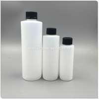 250ml 500ml HDPE white cosmetic empty plastic bottle with screw cap